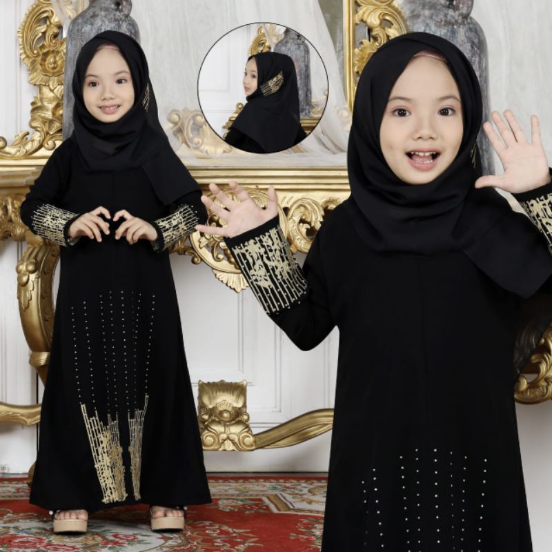 MUZA GALLERY ABAYA ANAK MUMBAI GOLD BONUS PASMINA