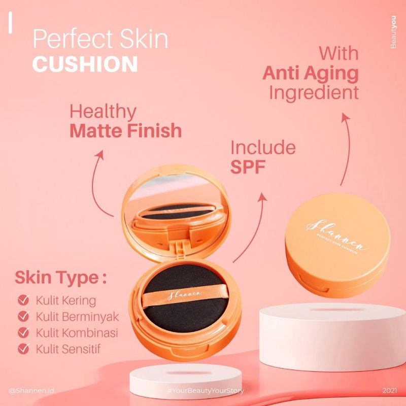 Promo COD Gratis Cushion Bedak Glowing Shannen No 01,02,03 Original Penyamaran Bekas Noda Bedak Cushion Anti Air / Bedak Cushion Waterproof / Cushion Bedak 2 in 1 / Cushion Bedak Buat Remaja / Cushion / Cushion Foundation Matte / Bedak Anti Air