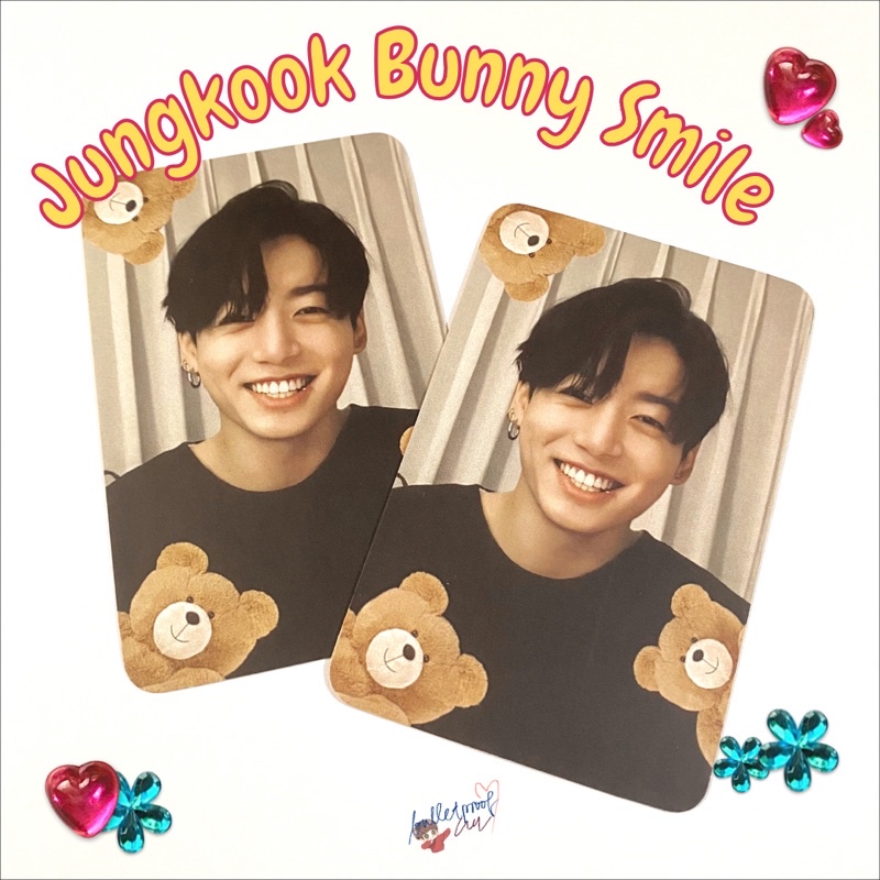 Jungkook Fanmade Photocard // Jungkook unofficial Photocard // Jungkook Bunny smile [TERMASUK PACKIN