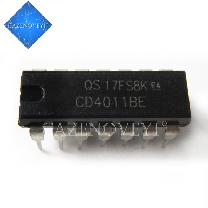 10pcs Ic Cd4011Be Cd4011 Dip-14 4011 Quad 2-input Nand Gate