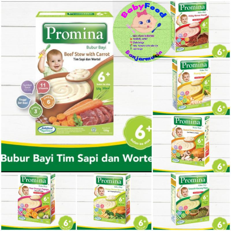 promina bubur bayi untuk bayi 6 bulan / promina 6+