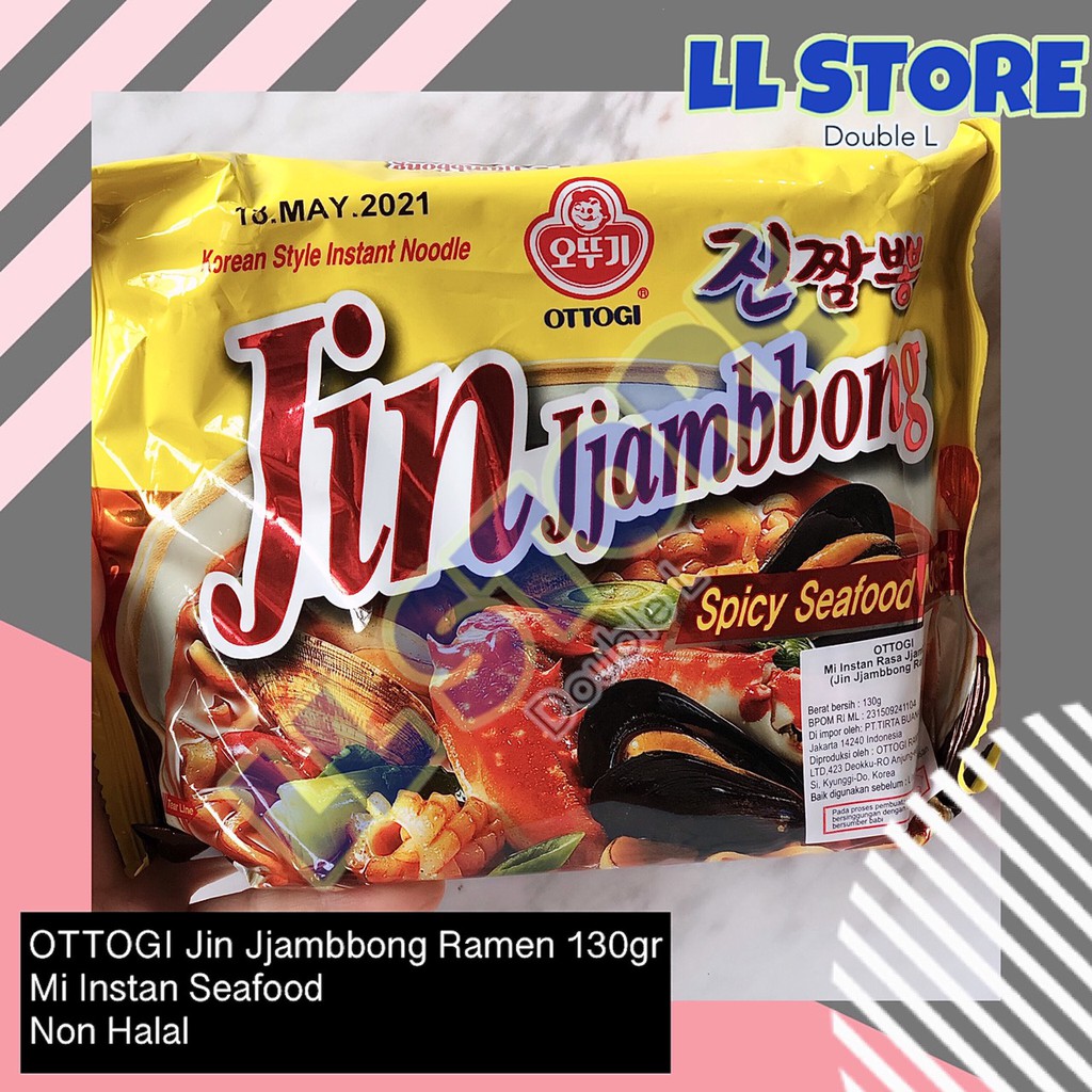

OTTOGI Jin JJambbong Ramen 130 gr | Mi Korea Seafood Pedas Spicy