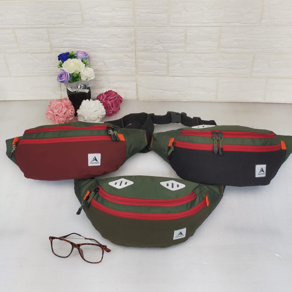 TAS PINGGANG SLEMPANG WAISTBAG kanvas PRIA/WANITA AL-016