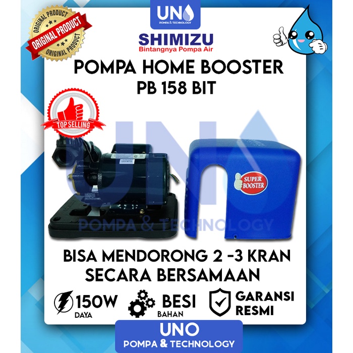 Shimizu Pompa Pendorong Air Rumah Booster Pump PB 158 / PB-158 / PB158 BIT