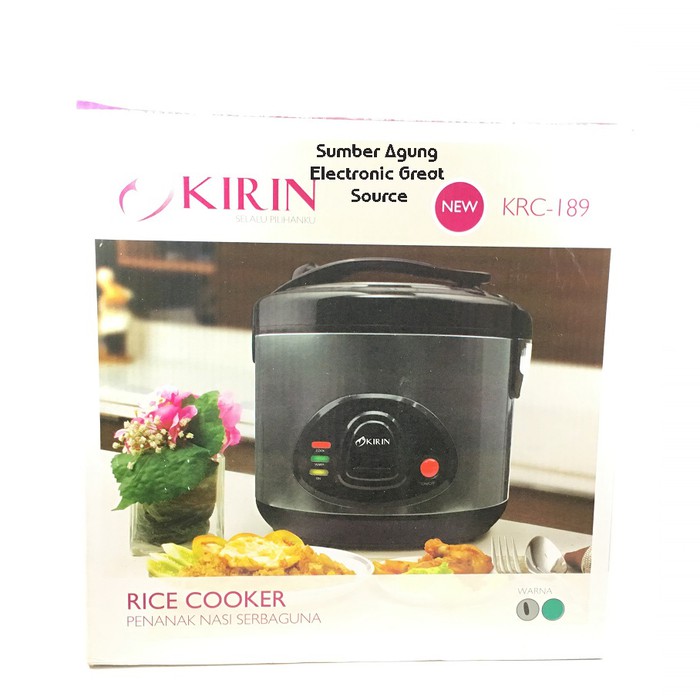 Kirin KRC189 Rice Cooker 189 2L 2 Liter Saklar On Off Kapasitas Besar