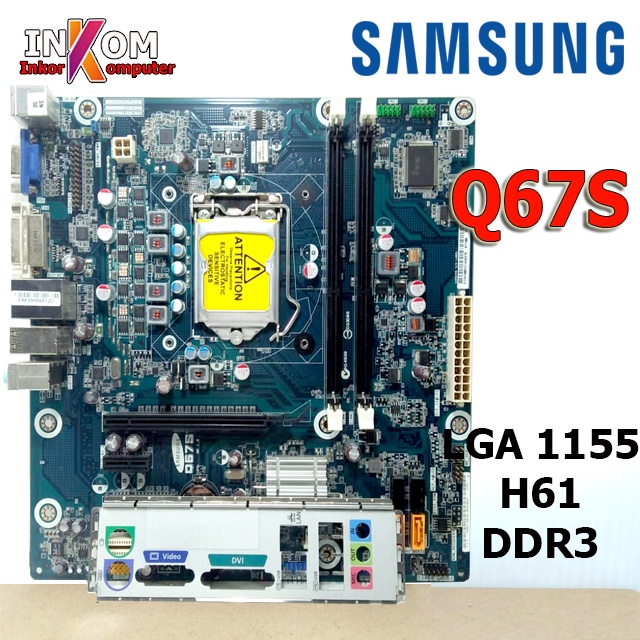 Mainboard Motherboard Mobo H61 Intel LGA 1155 Bonus Processor