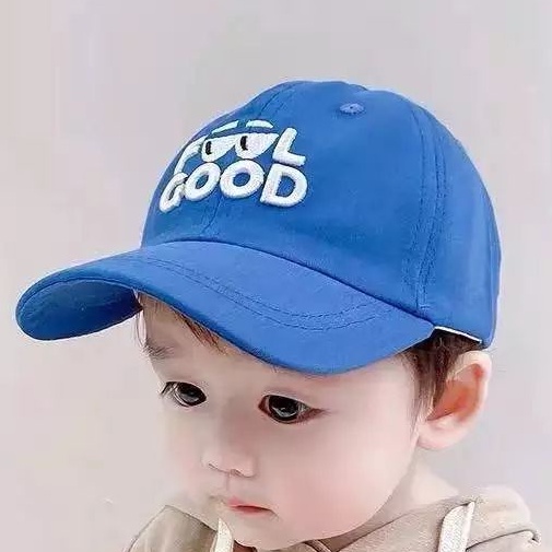 TOPI BASEBALL ANAK FASHION HAT TOPI MOTIF LUCU BORDIR UNISEX TOPI MOTIF FEEL GOOD