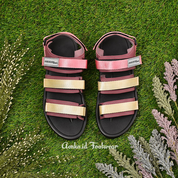 Naomi Lilac Strap 3 - Sandal Gunung Wanita Kekinian - Ringan Nyaman Anti Slip Empuk - Sendal Kasual