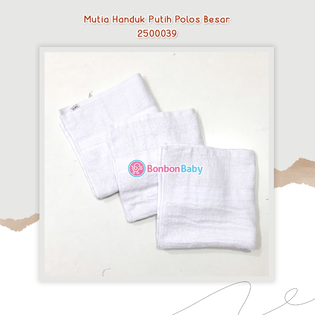 Paling murah !!! Handuk Besar Tebal Murah Warna Polos / Putih