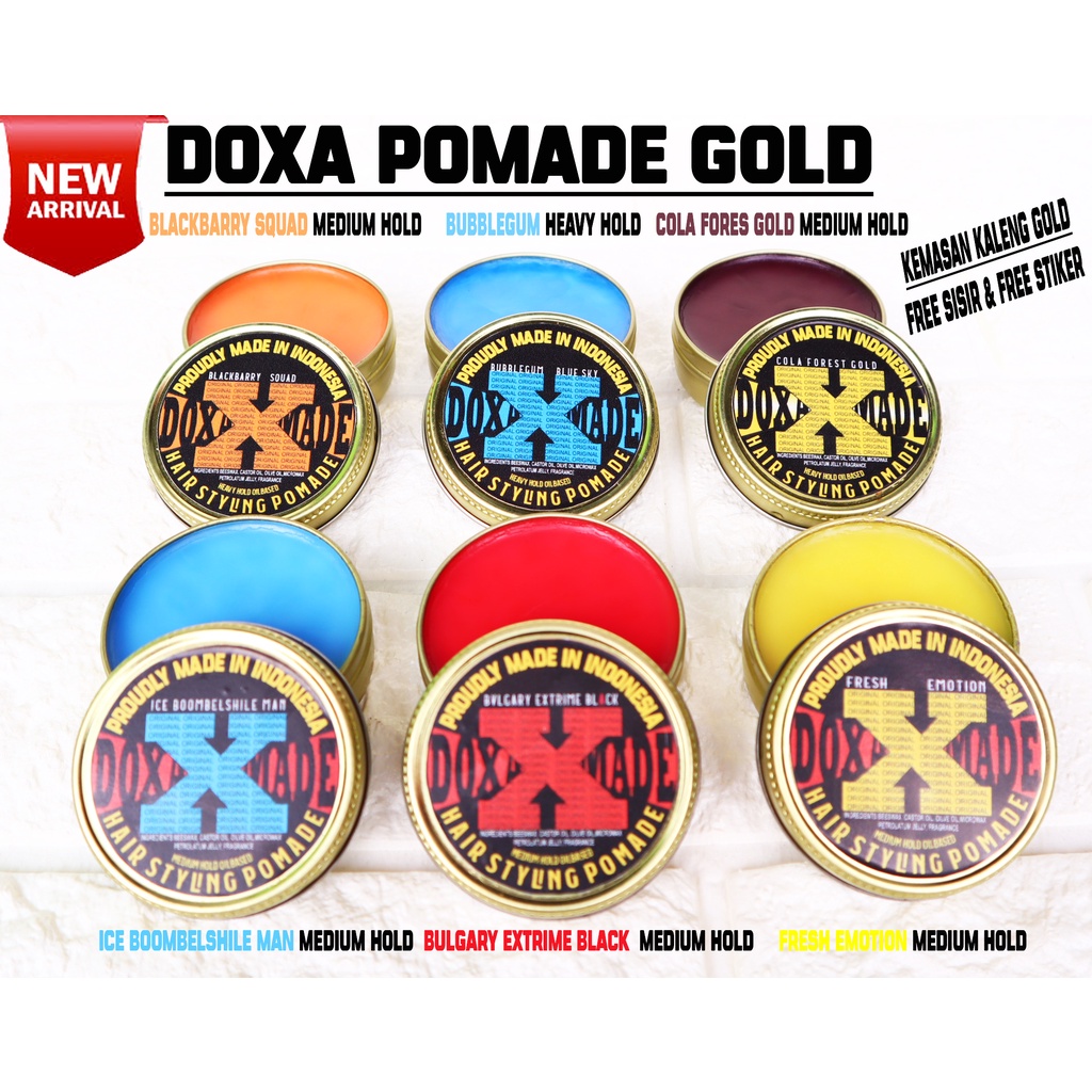 POMADE OILBASED KALENG 60G GOLD EDITION