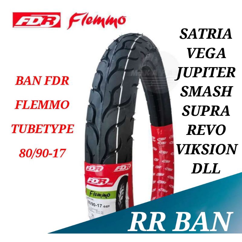 ban montor fdr flemmo 80/90-17 tubetype ban honda revo vega jupiter mx jupiter z satria supra ban ri