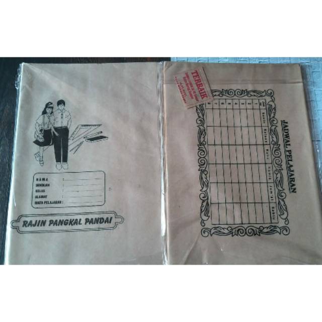 

Isi 20 Lembar Sampul Buku Coklat Ukuran Kuarto