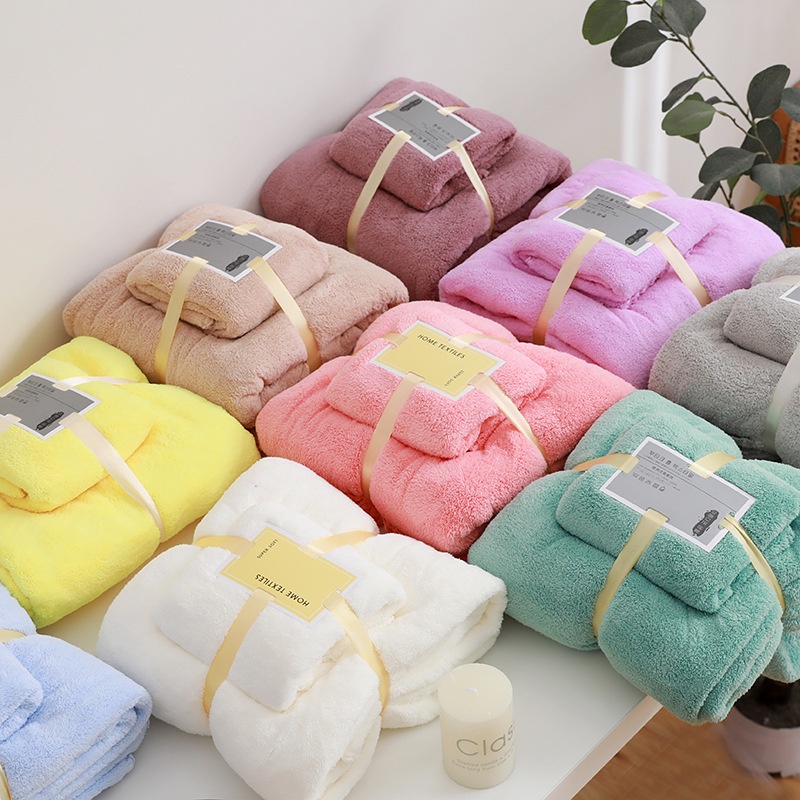 # HJ # Handuk Set 2 IN1 Serbaguna microfiber  / Handuk Mandi Cotton Towel Import Premium Serap Air  High Quality