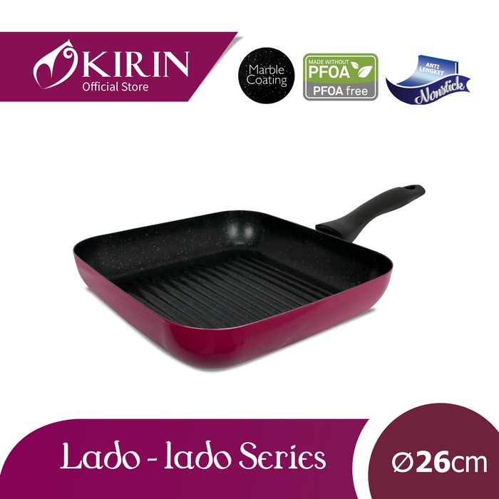 KIRIN GRILL PAN 26cm LADO-LADO SERIES Grillpan 26 CM