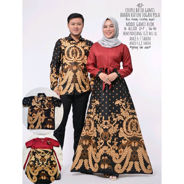 BATIK COUPLE GAMIS KELUARGA - BATIK COUPLE FAMILY