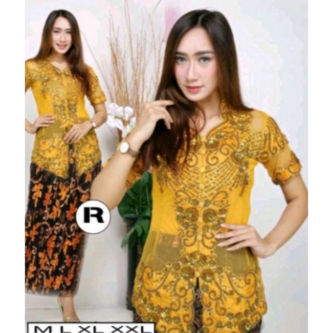 SETELAN KEBAYA PAYET PENDEK//KEBAYA PESTA/KEBAYA PAYET MODERN//KEBAYA NATALAN