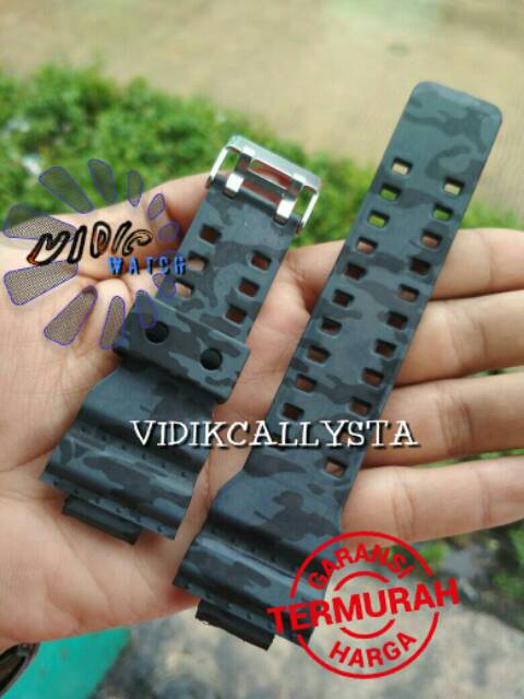 STRAP DIGITEC G-SHOCK GA 100 110 120 300 GD GDF 100 G GR GW 8900 MOTIF LORENG ARMY EDISI SPESIAL