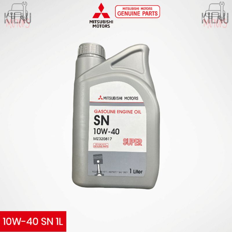 Oli Mesin Bensin 10W-40 SN 1L Original Mitsubishi MZ320817