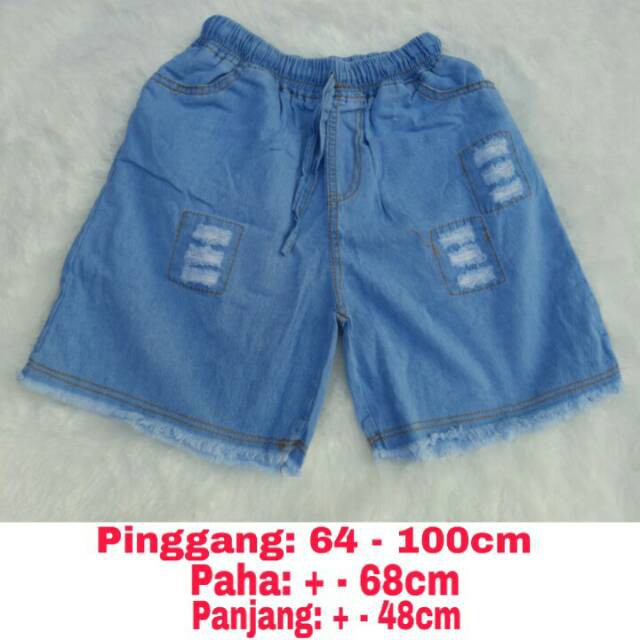 Celana Hotpants SOBEK LIPAT / CLEAN jumbo dan standart Hp Jeans Sobek Celana HotPant Jeans Sobek rawis dan Polos