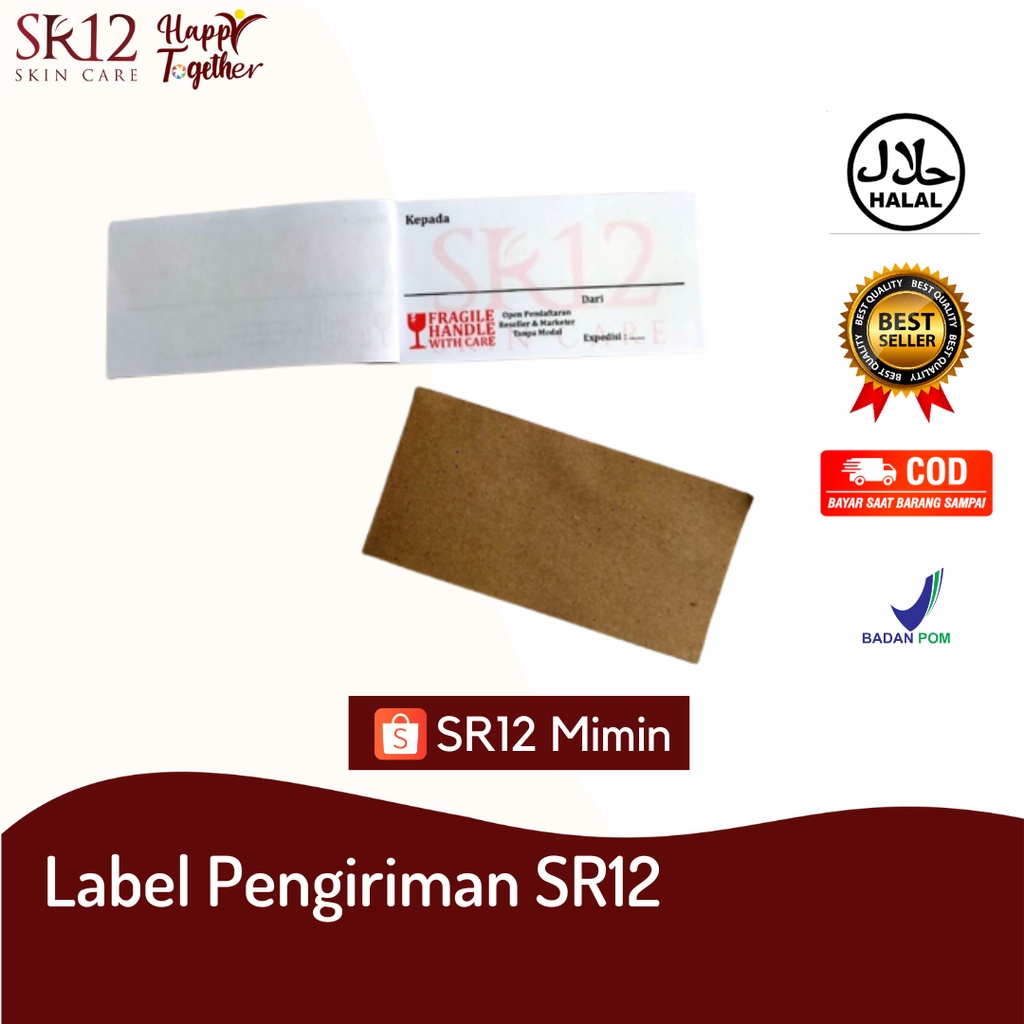 

LABEL PENGIRIMAN SR12 - LABEL PENGIRIMAN OLSHOP - LABEL KIRIM PAKET