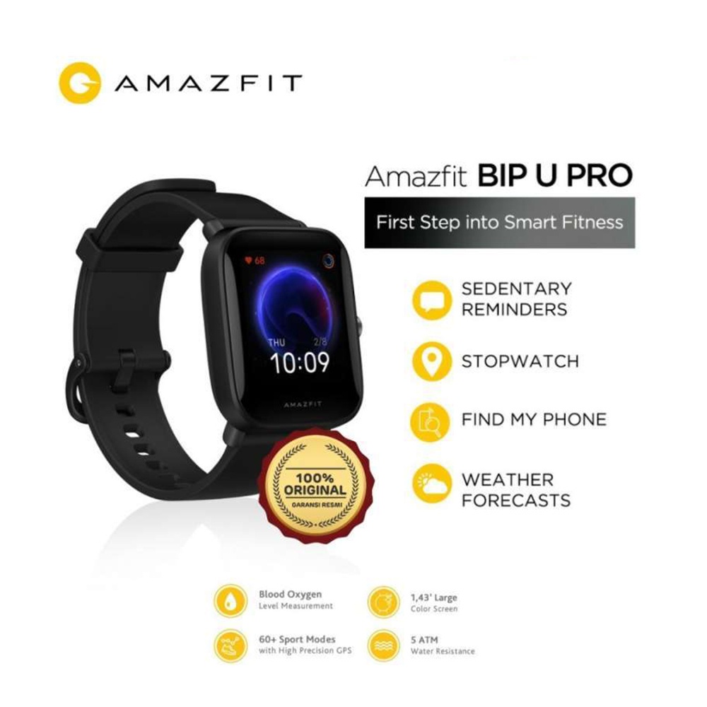 Amazfit Bip U Pro Smartwatch Jam Tangan With GPS