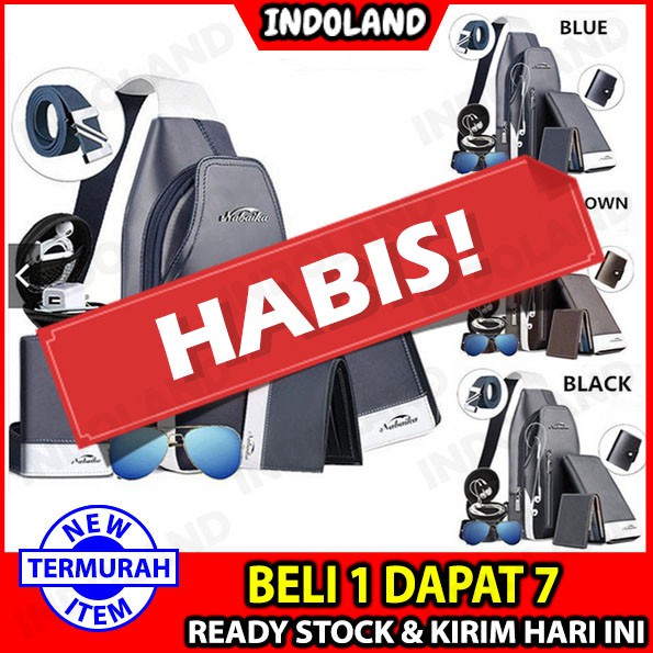 INDOLAND READY STOCK 7IN1 TAS MURAH Tas Selempang INDOLAND READY STOCK 7IN1 TAS MURAH Tas Selempang