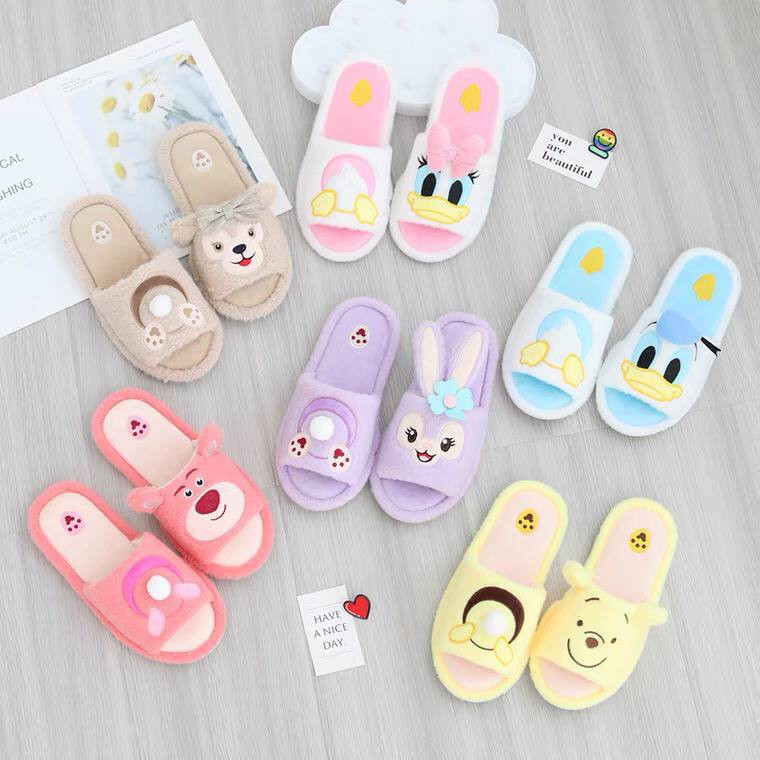 SEPATU RUMAH WINNIE THE POOH LOTSO DONALD DUCK DAISY SHELLIE MAY STELLA LOU DUFFY SANDAL