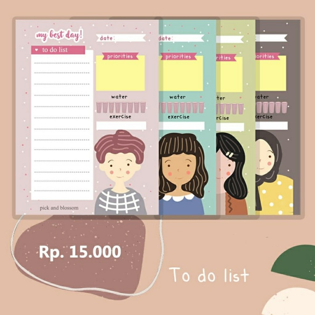 

DAILY PLANNER | TO DO LIST | RENCANA HARIAN | PLANNER LEMBARAN | 24 LEMBAR