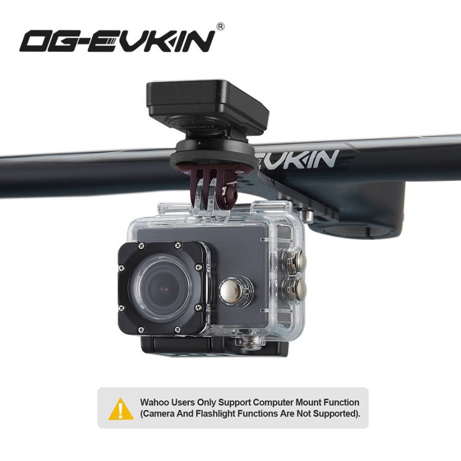 OG-EVKIN Carbon braket Mount Garmin Bryton Wahoo cylocomp GPS lampu