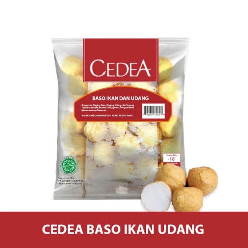 

Cedea Baso Ikan dan Udang / Baso ikan dan udang frozen food 500gr