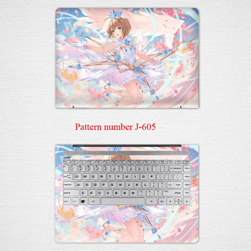 2 Pcs Stiker Pelindung Laptop Notebook ASUS s5500 SF4100F VivoBook S300 S550 12 13 14 15.6 &quot;Motif Sailor Moon