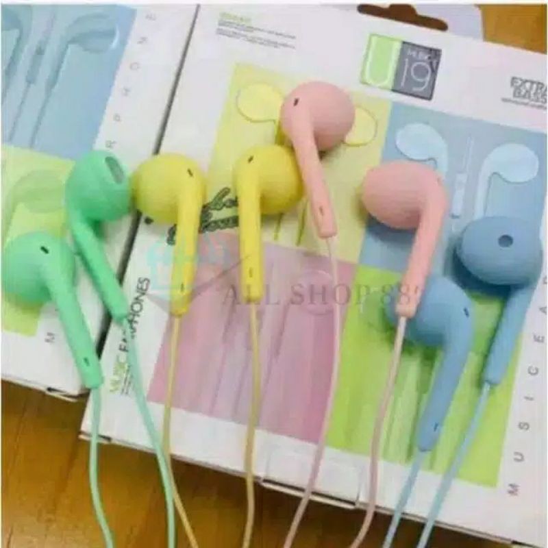 Headset Macaron Mate U19 Color Hipi extra bass