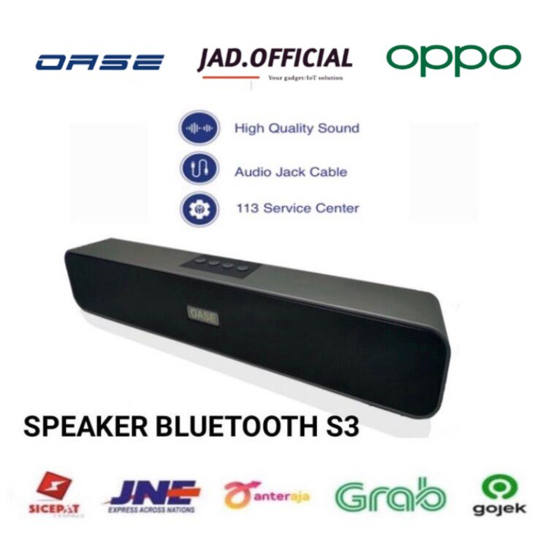 OPPO OASE SPEAKER BLUETOOTH PORTABLE S3 MURAH ORIGINAL GARANSI RESMI