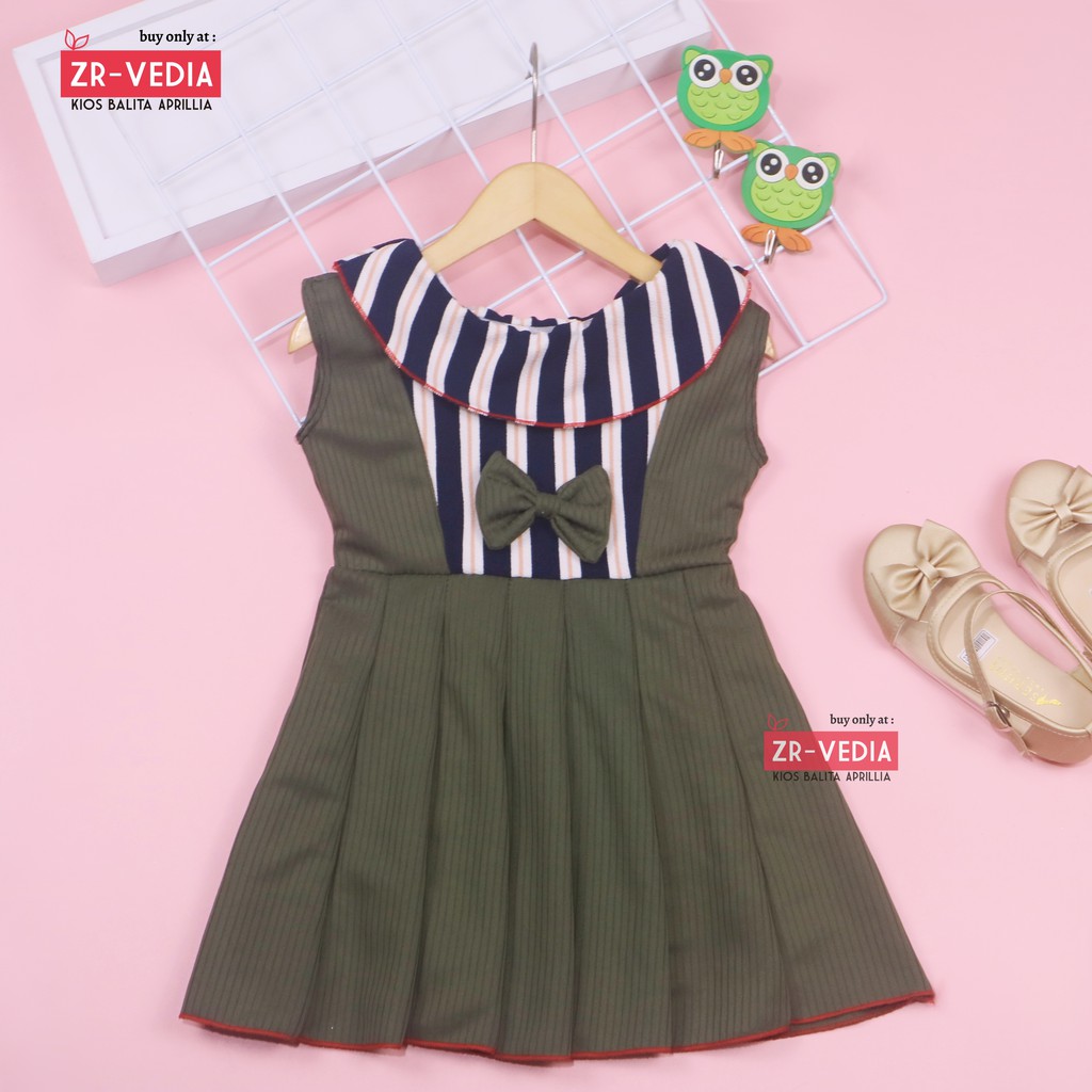 Dress Najwa uk 2-3 Tahun / Dres Import Anak Perempuan Gaun Pesta Grosir Baju Balita Cewek Yukensi