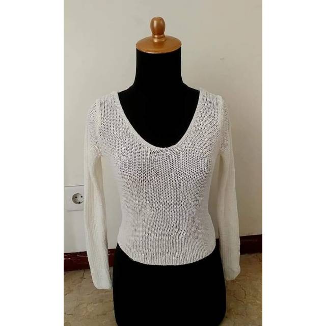 ❗NEW❗WHITE KNIT WRAP TOP