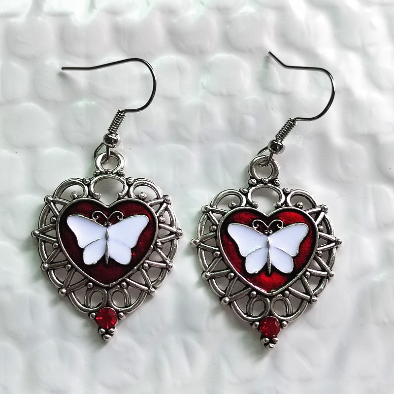 Anting Desain love butterfly Gaya Eropa Amerika