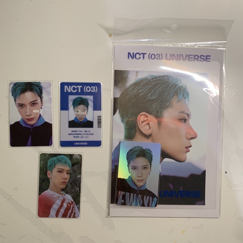 NCT 2021 Universe Ten jewel case version trading card id card concept photo clear file holo hologram