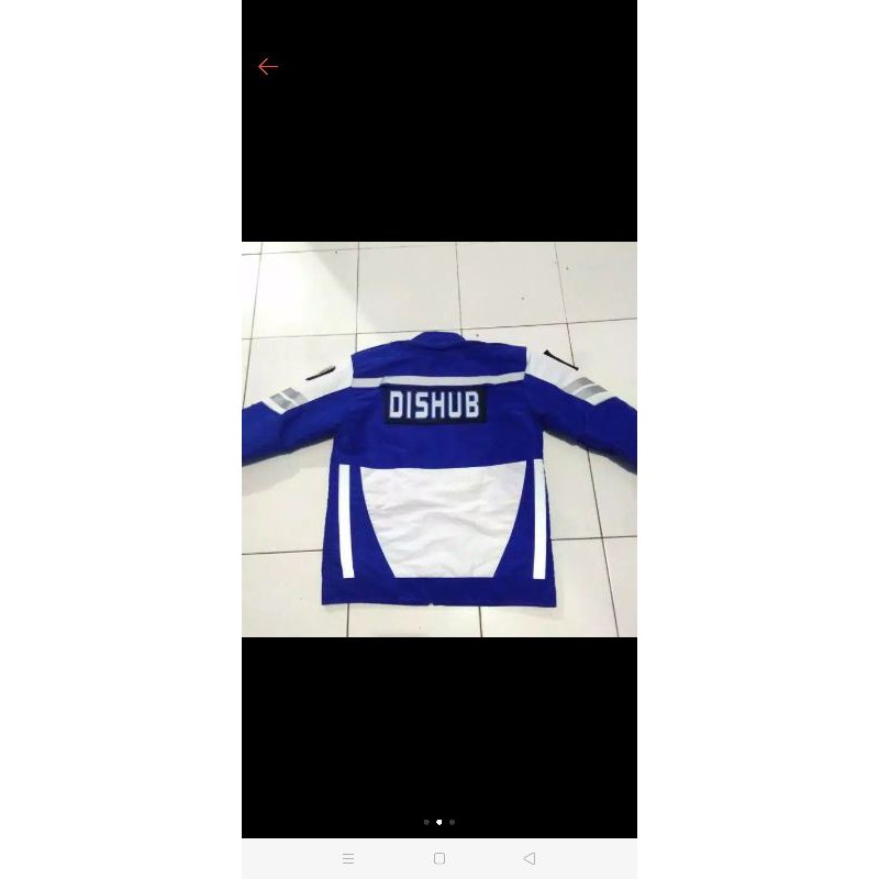 JAKET DISHUB biru-putih