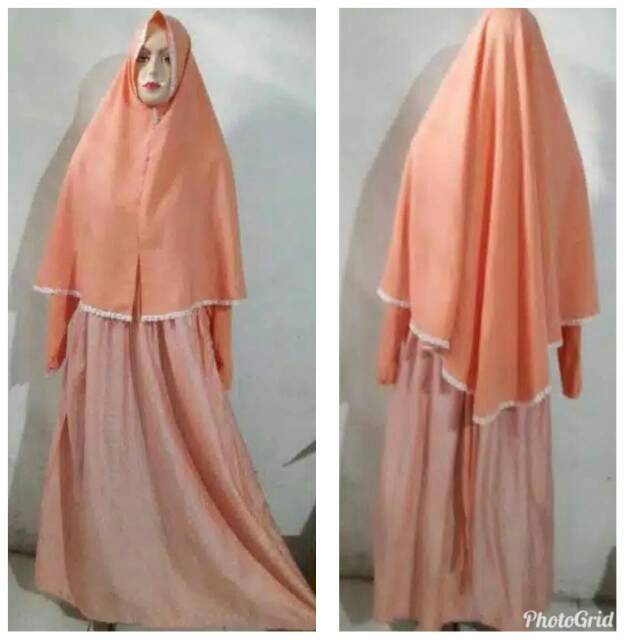 Gamis Syar'i katun Jepang Ori Jumbo