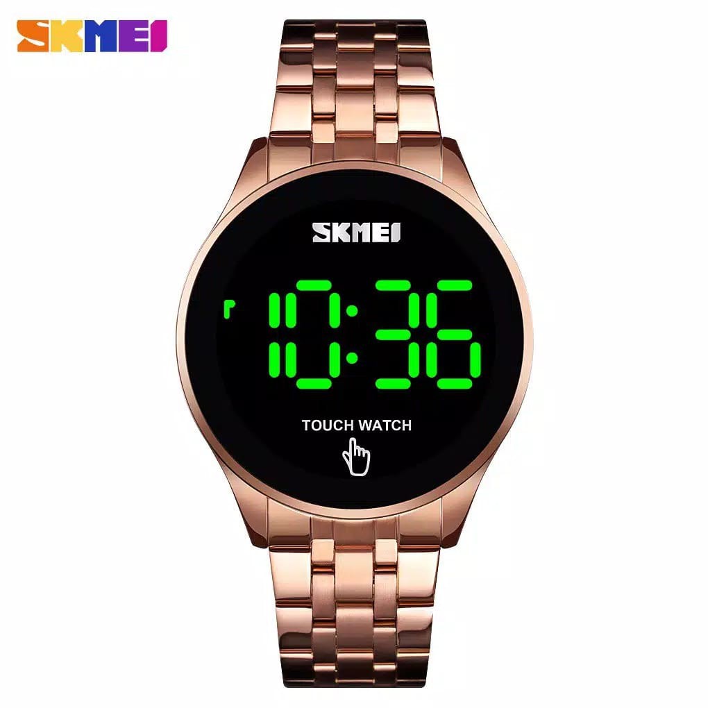 SKMEI 1579 - Jam Tangan Pria / Wanita / SKMEI Digital 1579 Stainless Steel LED / Jam Tangan Digital Led Touch Screen Stainless Steel Anti Air