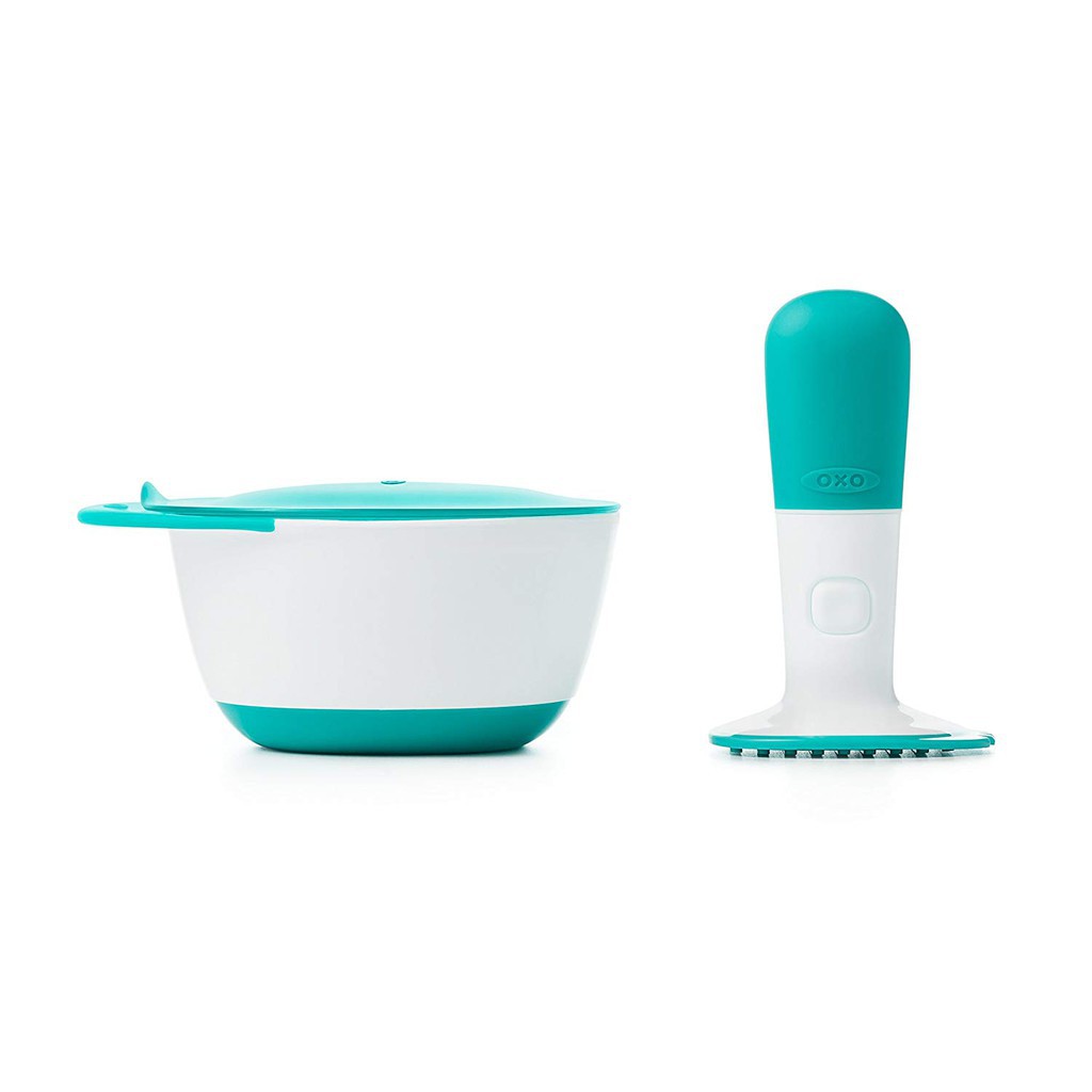 Oxo Tot Baby Food Masher - Teal | Alat Penghalus Makanan