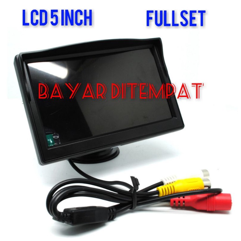 Monitor Parkir Mobil TFT LCD 5 Inch - Fullset