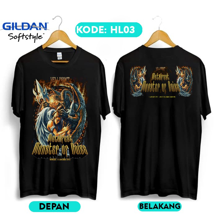 Kaos hellprint monster of noise original gildan HL03