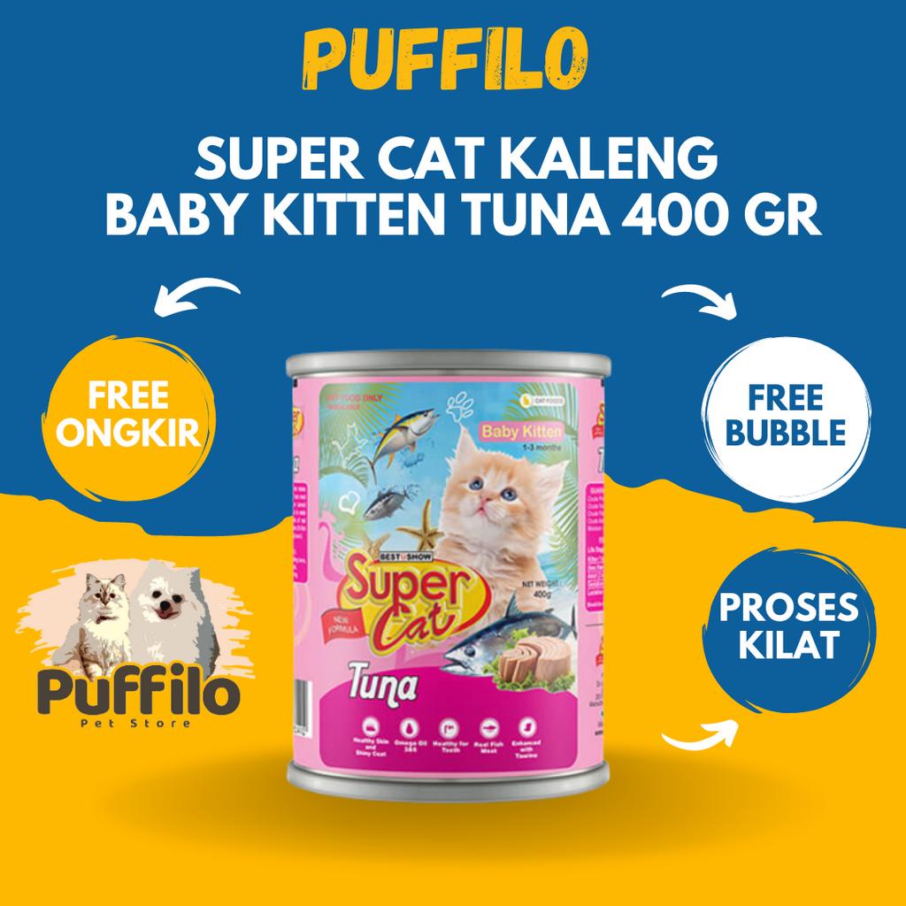 SUPERCAT BABY KITTEN KALENG 400GR