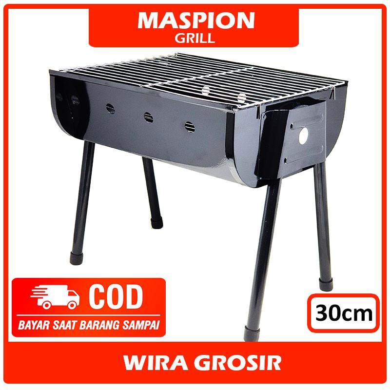 Maspion Alat Panggangan Arang 30cm | Bbq Grill Pan | Bakaran Areng | Perangkat Memanggang | Barbeque