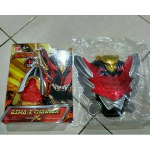 Paket Jam Changer Bima X dan Topeng Bima X Original Bandai