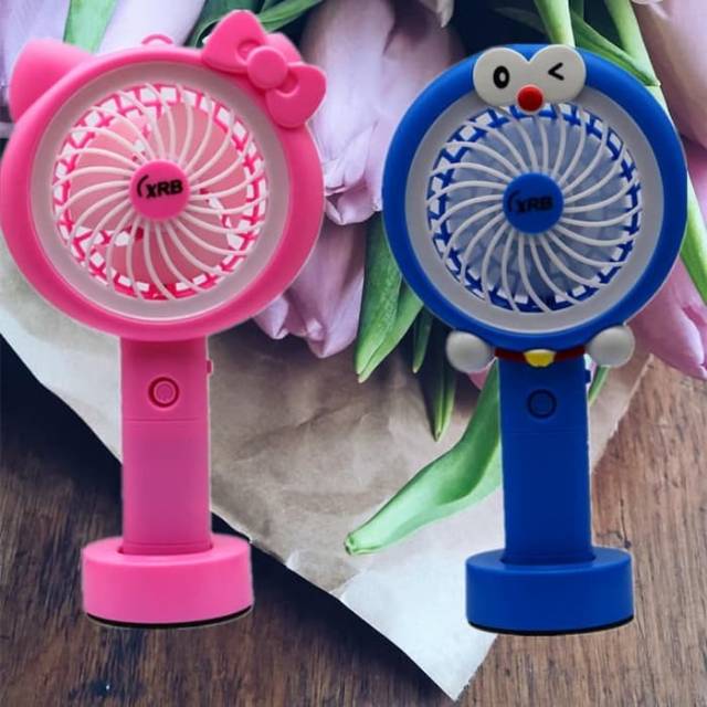 Kipas Angin Tangan Stand Portable Karakter ( Standing Mini Fan)