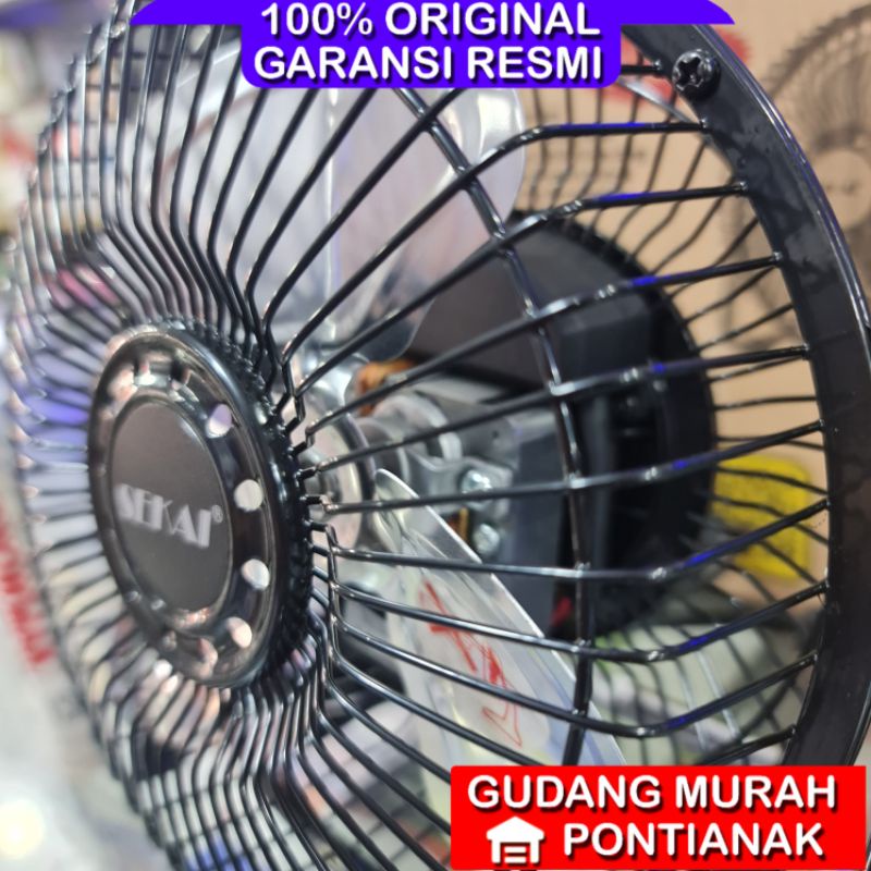 Kipas angin besi Sekai 6inch / desk fan sekai 6inci besi HFN 650 Tornado /Kipas duduk Sekai besi 6inci Tornado