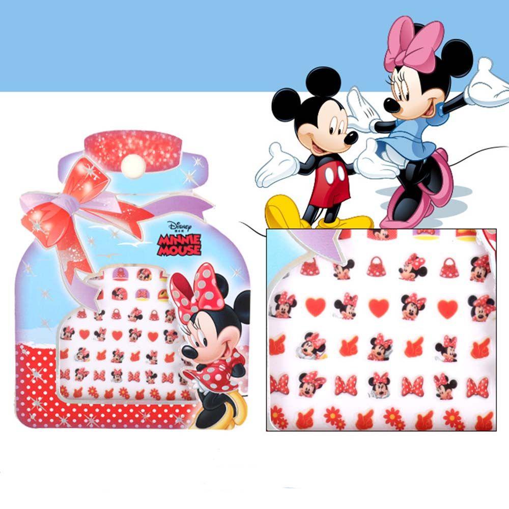 [Elegan] Kartun Stiker Kuku DIY Mickey Mouse Elsa Transfer Decals Putih Putri Perekat Diri Nail Art Dekorasi