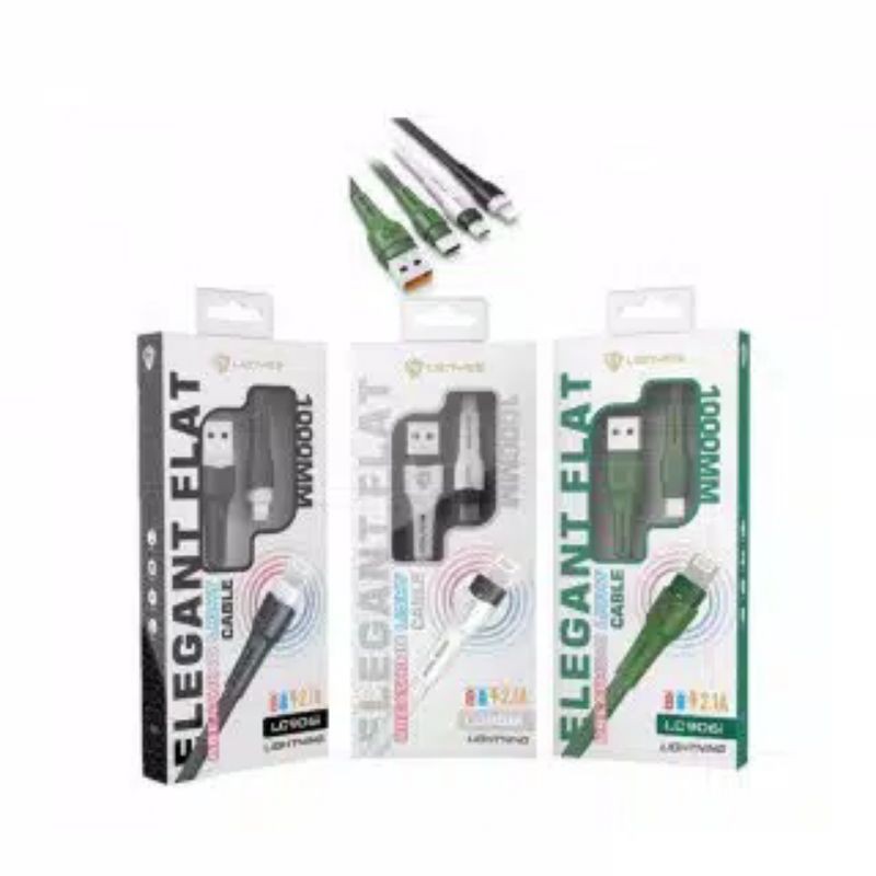 Kabel Data Lenyes LC 906V 2.1A Original 100% Fast Charging